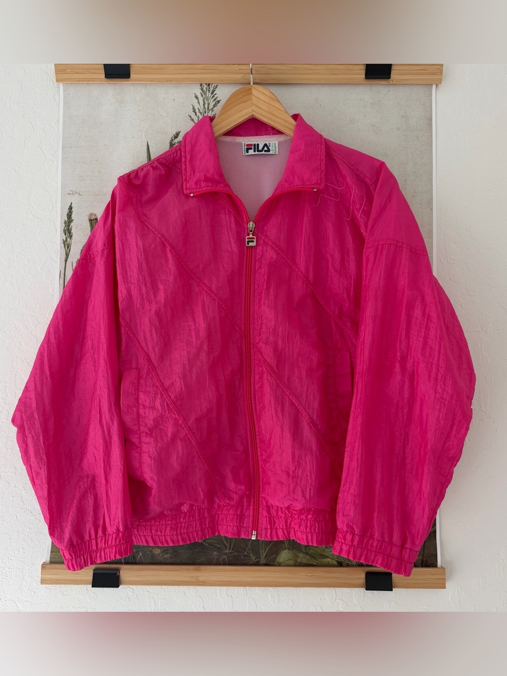 90s Vintage Fila Zipper Windbreaker, made  in Italy